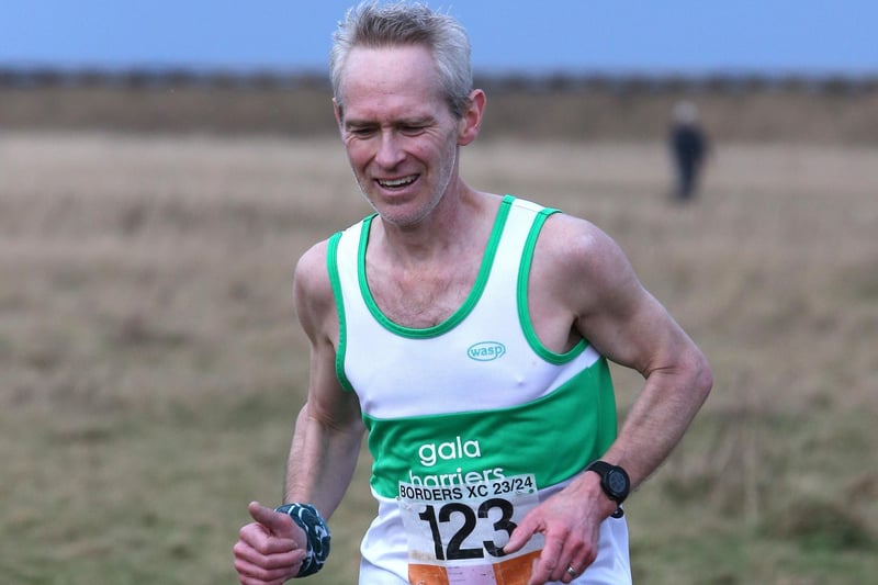 Gala Harrier Iain Stewart was 15th in 32:25 in Sunday's Borders Cross-Country Series senior race at Dunbar