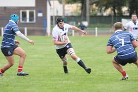 Callum Turnbull  scored Selkirk's second try against Musselburgh (Pics by Grant Kinghorn)
