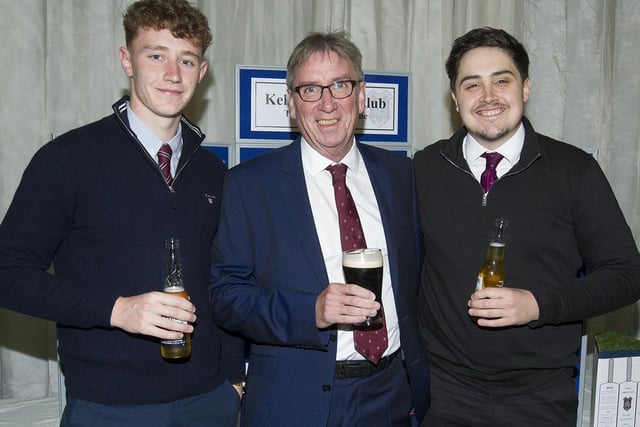 Luke, John and Robbie McKinlay at Kelso Cricket Club's 200th anniversary dinner