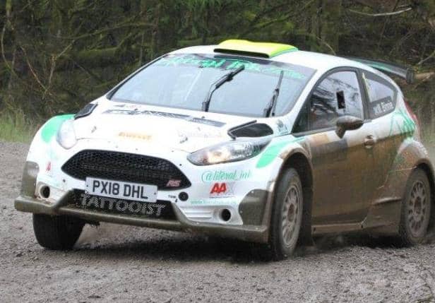 Michael Binnie and Claire Mole competing in their Ford Fiesta R5