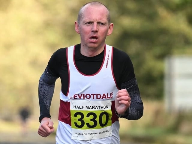 Greg Walker was second in 1:17:26 at the latest Jedburgh Running Festival’s half-marathon on Sunday (Photo: Neil Renton)