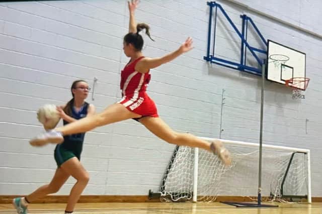 Under-15s ace Eve Rathie showing amazing defensive skill in recent game against East Renfrewshire