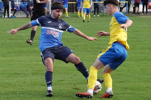 Sunny McGrath in action for Vale of Leithen during their 3-1 defeat at Crossgates Primrose in November (Pic: David Wilson)