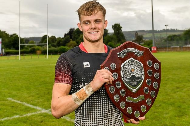 Kelso's Dwain Patterson was named player of the tournament at Saturday's Peebles Sevens