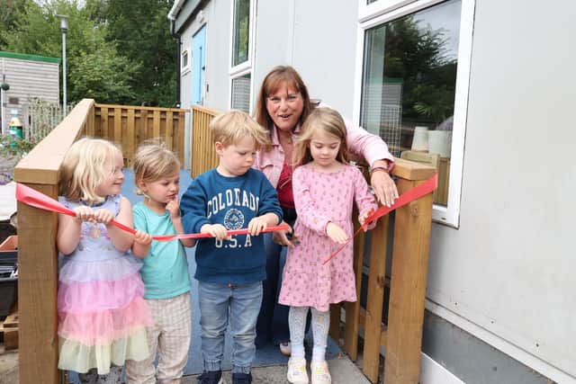 Councillor Julie Pirone joined Heriot Early Learning and Childcare pupils to officially open the new setting.