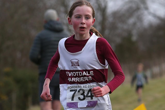Rosa Mabon finished 32nd in 15:11 at Sunday's Borders Cross-Country Series junior race at Denholm
