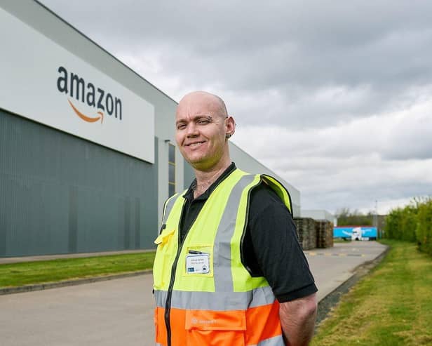 Callum Barker from Glenrothes has worked at the Amazon in Dunfermline since it opened in 2011