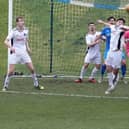 Vale of Leithen on the defensive during their 10-2 loss at Musselburgh Athletic on Saturday (Photo: David Wilson)