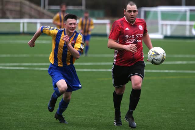 Gala Fairydean Rovers Amateurs losing 1-0 at home to Highfields United on Saturday, December 10 (Pic: Steve Cox)