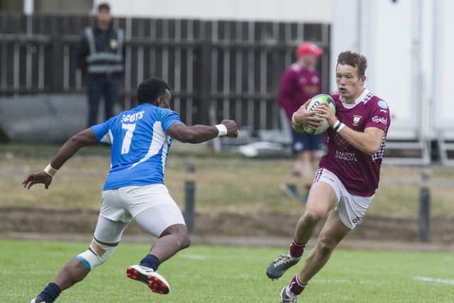 Gala Skipper Liam Scott in the semi-final with 2 Scot