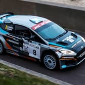 Garry Pearson making his British Rally Championship debut at Clacton in a Ford Fiesta Rally2 in April 2022, with Dale Furniss as co-driver (Photo: British Rally Championship)