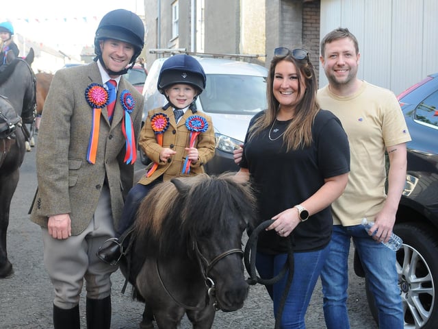 Thomas Bell with Young Ellen Blackwood and proud parents Sarah and Michael.