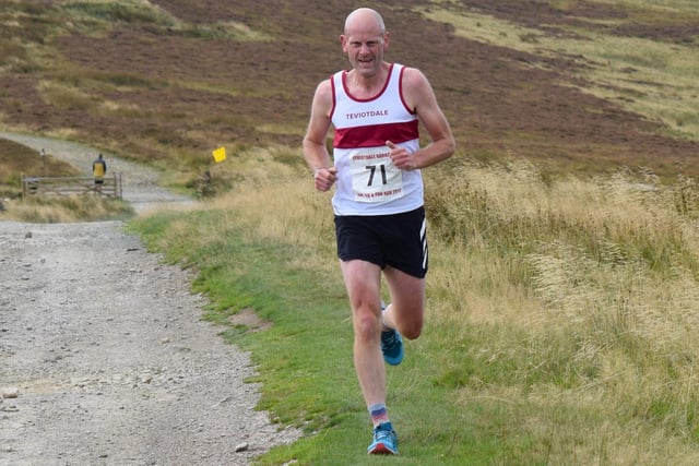 David Beattie was fifth in Sunday’s Penchrise Pen hill race from Stobs Camp in 37:53