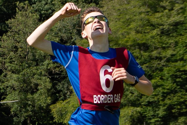 Hawick's Irvine Welsh winning the 1,600m open at Friday's Langholm Border Games