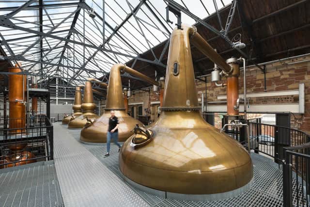 Inside the Borders Distillery.