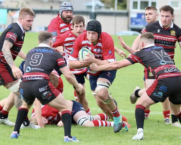 Peebles on the attack against Preston Lodge in East Lothian on Saturday (Pic: Erica Guiney)