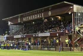 Netherdale in Galashiels hosting a Six Nations Under-20 Championship match between Scotland and France in March 2020 (Photo by Bruce White/SNS Group/SRU)
