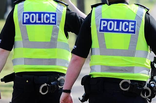Police arrested two men in Hawick on Thursday, and charged them in connection with the theft of metal.
