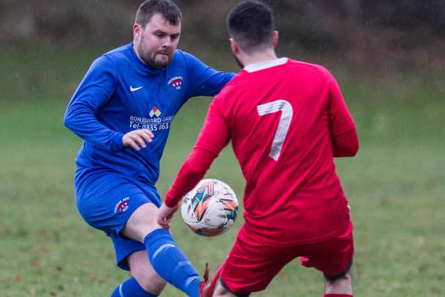 Stuart Spence playing for Ancrum against Tweeddale Rovers (Photo: Bill McBurnie)