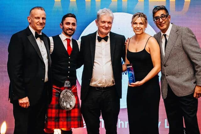 Stewart Technology is presented with its Manufacturer of the Year Award at the Insider Made in Scotland Awards.