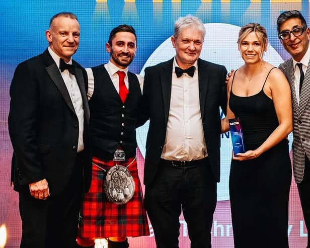 Stewart Technology is presented with its Manufacturer of the Year Award at the Insider Made in Scotland Awards.