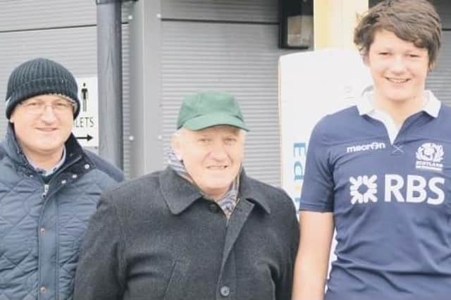 Norman Suddon pictured in 2015 with son Keith, left, and grandson Daniel, right (Photo: Alistair Learmonth)