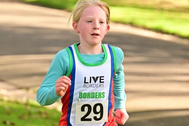 Lauderdale Limper Rowan Johnston on the run for the Borders at Kirkcaldy on Saturday