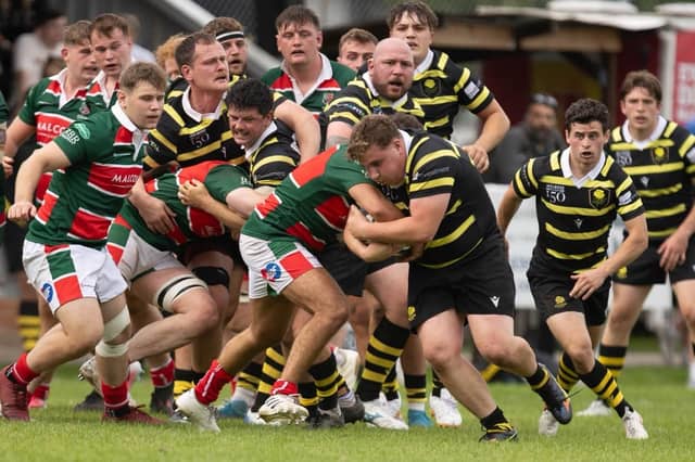 Melrose beating Glasgow Hutchesons’ Aloysians 34-31 away on Saturday (Photo: Andy McLean)