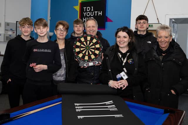 League organisers hope the donation will bring more youngsters to darts. Photo: Brian Sutherland.