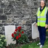 Fiona Dunlop says she really enjoys looking after the graves.