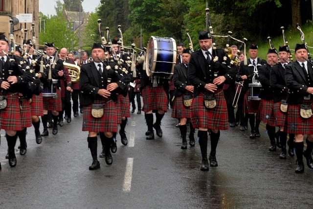Music, as ever, was supplied by Galashiels Town Band and the Galashiels Ex Service Pipe Band.
