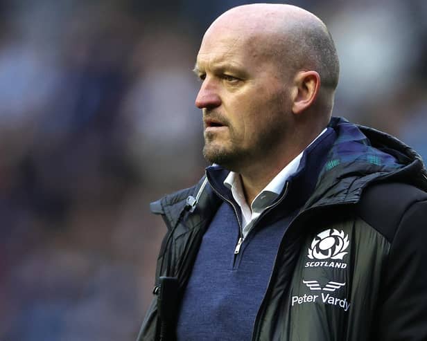 Head coach Gregor Townsend watching Scotland beat England 30-21 in February at Edinburgh's Murrayfield Stadium (Pic: David Rogers/Getty Images)