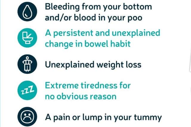 Bowel is the second biggest cancer killer in the country but people still don't know the symptoms.