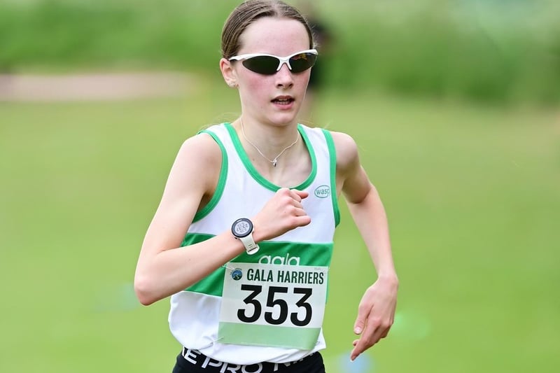 Gala Harrier Ava Richardson was first female finisher at Sunday's Meigle Park 5k in Galashiels for the Rowan Boland Memorial Trust