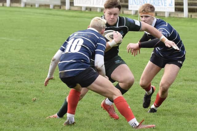 Andrew Mitchell in action for Hawick versus Musselburgh at the weekend (Pic: Malcolm Grant)
