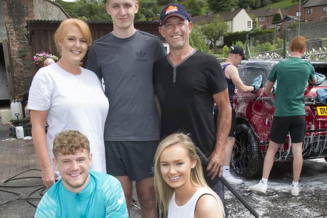 Darcy Graham with mum Leah, dad Ali, brother Clark and sister Rhianna (Pic: Bill McBurnie)