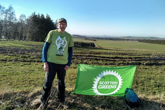 Tim Clancey on his fundraising walk.