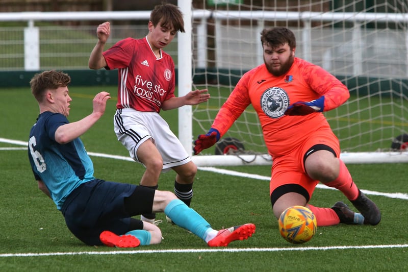 Gala Fairydean Rovers Amateurs beating St Boswells 3-1 at home at Netherdale in the Beveridge Cup's first round on Saturday (Photo: Steve Cox)