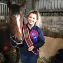 Caitlin Grant and her horse Twix.