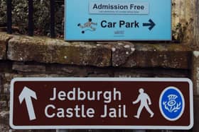 Jedburgh Castle Jail sign.