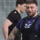 Rory Sutherland taking part in a Scotland training session at Edinburgh's Oriam on Monday (Photo by Craig Williamson/SNS Group/SRU)