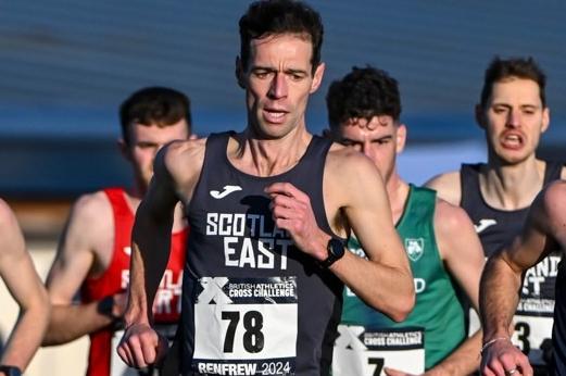 Darrell Hastie at Saturday's Scottish inter-district cross-country championships at Renfrew