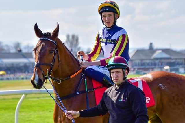 Teenage jockey Billy Loughnane on the Katie Scott-trained Gweedore at Musselburgh on Saturday (Pic: Hands and Heels Photography)