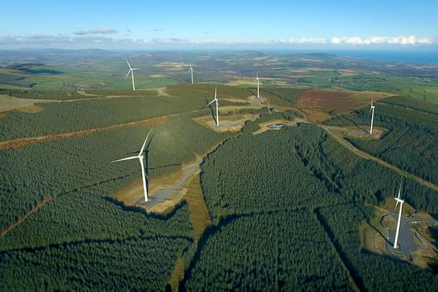 The proposed wind farm a Millmoor rig would see up to 15 turbines with a maximum height of 200m.