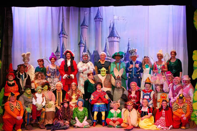 The cast of Shrek the Musical. Photography by Graham Riddell.