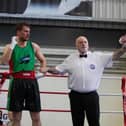 Jack Swaney celebrates after beating Davy Nelson in semi-final (Pics courtesy of Boxing Scotland)