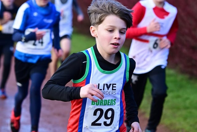 Isaac Hastie on the run for Team Borders at Bathgate