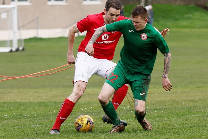 Peebles Rovers losing 3-1 at home at Whitestone Park to Edinburgh South on Saturday in the East of Scotland Football League's second division (Photo: Pete Birrell)