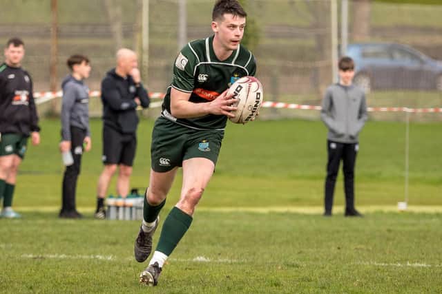 Kirk Ford on the ball for Hawick against Glasgow Hawks at the weekend (Pic: Paul Phelan)