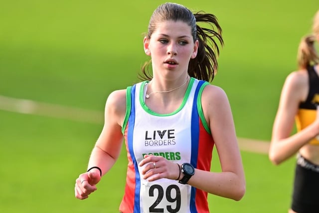 Gala Harriers under-17 Jaidyn Brown competing at Scottish Athletics' east district cross-country league meeting at Kirkcaldy on Saturday
